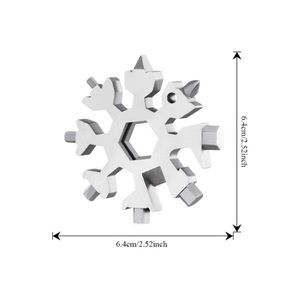 Snowflake Multitool Keychain Screwdriver